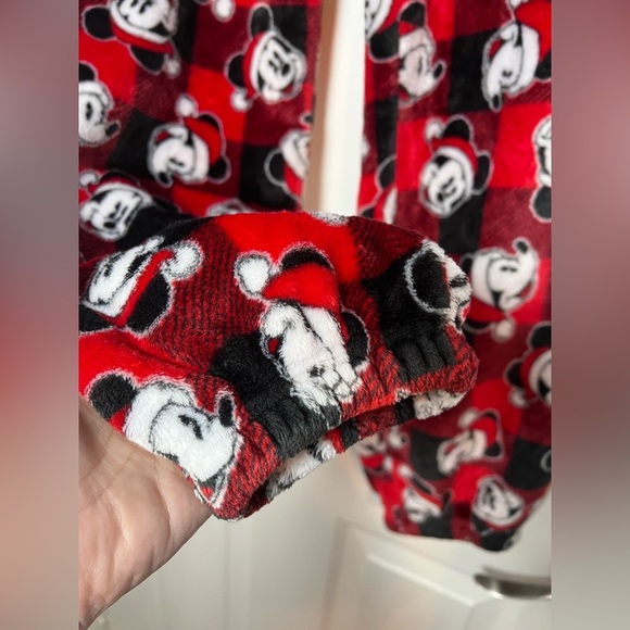 DISNEY Mickey Mouse Christmas Pajama Pants Women’s XL Sleep Joggers Lounge PJ’s - Picture 3 of 5